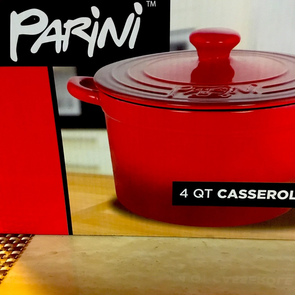 Parini 4qt casserole dish never used still in box!